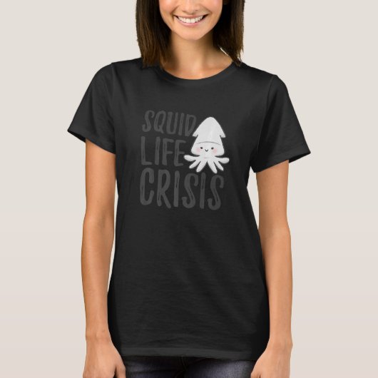 イカ生命危機タコイカ1 Tシャツ (正面)