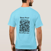 イカ絵を描創造 Tシャツ (裏面)