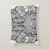 イカ顔 アクセントクッション (正面(垂直))