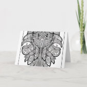 イカ顔 ノートカード (正面)