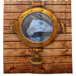 イカ シャワーカーテン