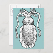 イカ ポストカード (正面/裏面)