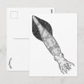 イカ ポストカード (正面/裏面)