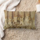 イカ – Calamari ランバークッション (ブランケット)