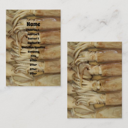 イカ – Calamari 名刺 (正面/裏面)