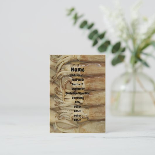 イカ – Calamari 名刺 (スタンド正面)