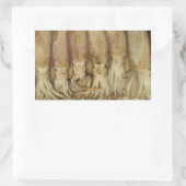 イカ – Calamari 長方形シール (バッグ)