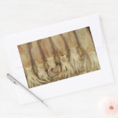 イカ – Calamari 長方形シール (封筒)