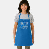 イガイアの小さなヘルパーのギリシャパーソナライズされたブルー エプロン (インサイチュ)