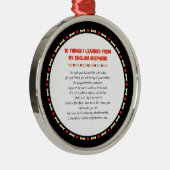 イギおもしろいリ学スの羊飼い メタルオーナメント (右)