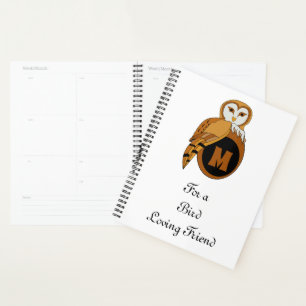 イギエレガントリスバーンフクロウモノグラム プランナー手帳