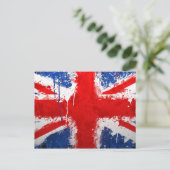 イギリカッコいいス国旗 ポストカード (スタンド正面)