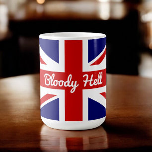 イギリスおもしろい引用文英国国旗 コーヒーマグカップ