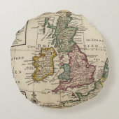 イギリスおよびアイルランドの一般図 ラウンドクッション (裏面)