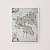 イギリスおよびアイルランド、出版されたパリ1640年の地図( ジグソーパズル (縦)