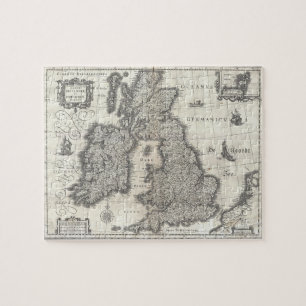 イギリスおよびアイルランド(1631年)のヴィンテージの地図 ジグソーパズル