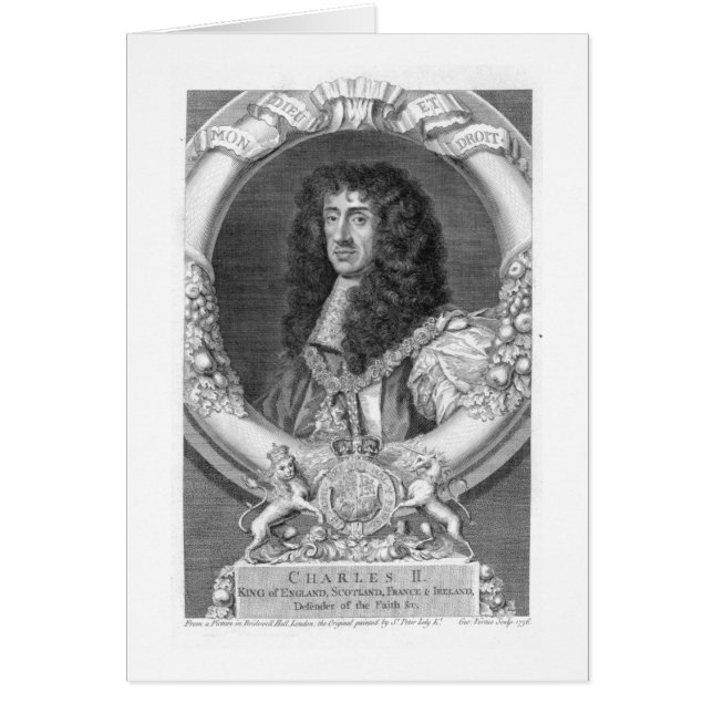 イギリスおよび怒りのチャールズII (1630-85年の)王 (正面)