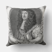 イギリスおよび怒りのチャールズII (1630-85年の)王 クッション (裏面)