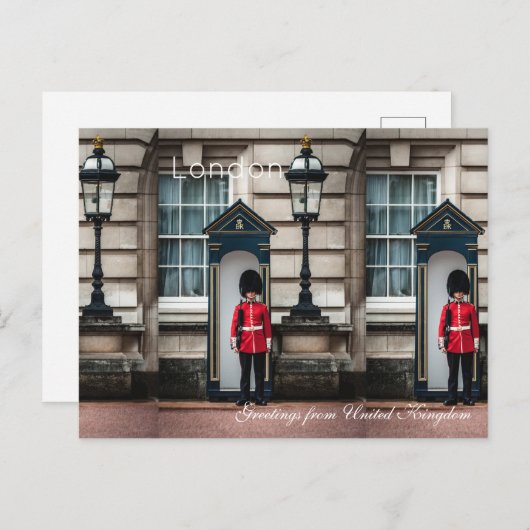 イギリスからのロンドンのハガキ統一されたー挨拶 ポストカード (正面/裏面)
