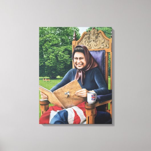 イギリスからの難民1975年 キャンバスプリント (正面)