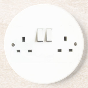 イギリスからの電気ソケット コースター