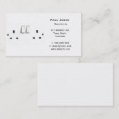 イギリスからの電気ソケット 名刺 (正面/裏面)