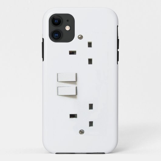 イギリスからの電気ソケット Case-Mate iPhoneケース (裏面)