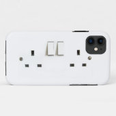 イギリスからの電気ソケット Case-Mate iPhoneケース (裏面(横))