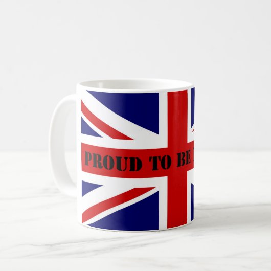 イギリスがあること誇りを持った コーヒーマグカップ (正面左)