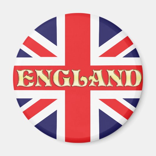 イギリスが乗ったユニオ書ンジャック国旗 マグネット (正面)
