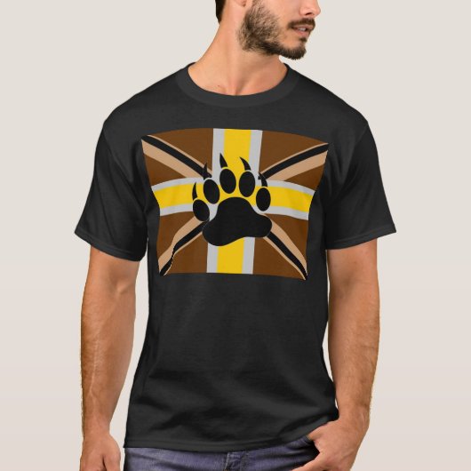 イギリスくまのプライドの旗 Tシャツ (正面)