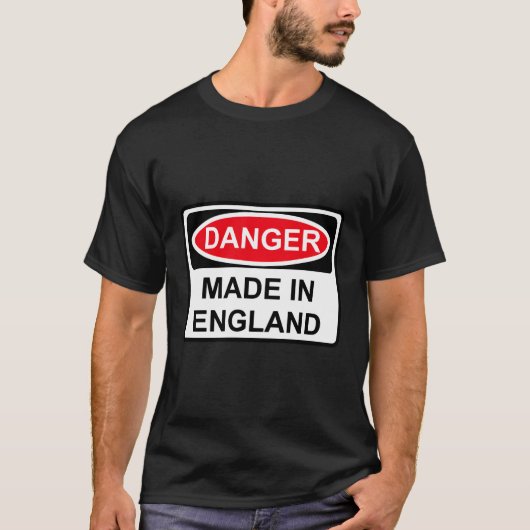 イギリスで起こった危険 Tシャツ (正面)