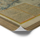 イギリスとアイルランドの侵略の地図 ポスター (角)