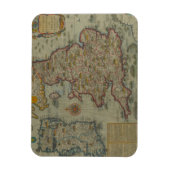 イギリスとアイルランドの侵略の地図 マグネット (縦)