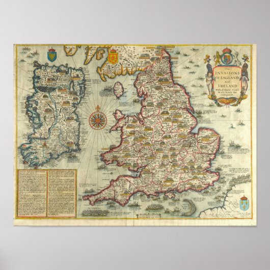 イギリスとアイルランドへの侵略 ポスター (正面)