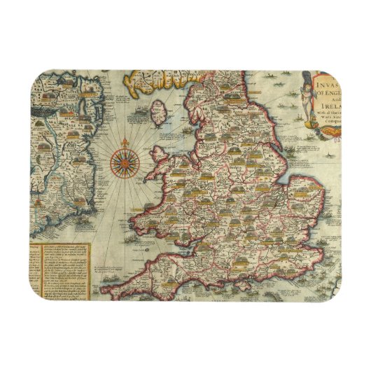 イギリスとアイルランドへの侵略 マグネット (横)