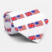 イギリスとアメリカの国旗を並べて ネクタイ (ロール)