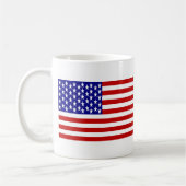 イギリスとアメリカの国旗並べて コーヒーマグカップ (左)