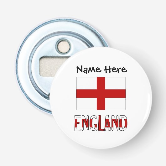 イギリスとイギリス国旗をカスタマイズ 栓抜き (正面)