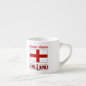 イギリスとイギリス国旗 赤 カスタマイズ エスプレッソカップ (右)