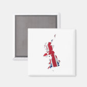 イギリスとクラウンの依存関係フラグMap_2 マグネット (正面/裏面)