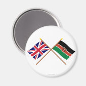 イギリスとケニアが国旗を越えた マグネット (正面/裏面)
