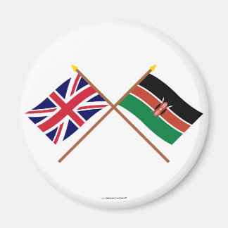 イギリスとケニアが国旗を越えた マグネット