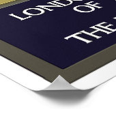 イギリスとスコットランド旅行のポスター ポスター (角)