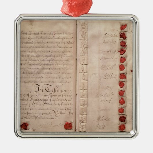 イギリスとスコットランド間の連合の記事 メタルオーナメント (正面)