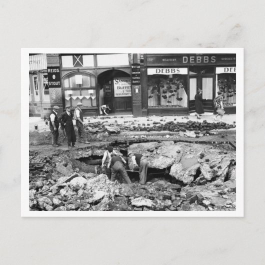 イギリスとブリッツの戦い:メンズ上の#18 ポストカード (正面)