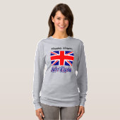 イギリスと英国国旗カスタマイズ Tシャツ (正面フル)