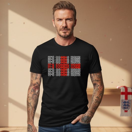 イギリスに帰ってくる イングランドサッカーファン Tシャツ