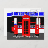 イギリスのアイコン セントジョージの日 ポストカード (正面/裏面)