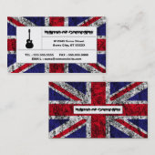 イギリスのアコースティックギター 名刺 (正面/裏面)